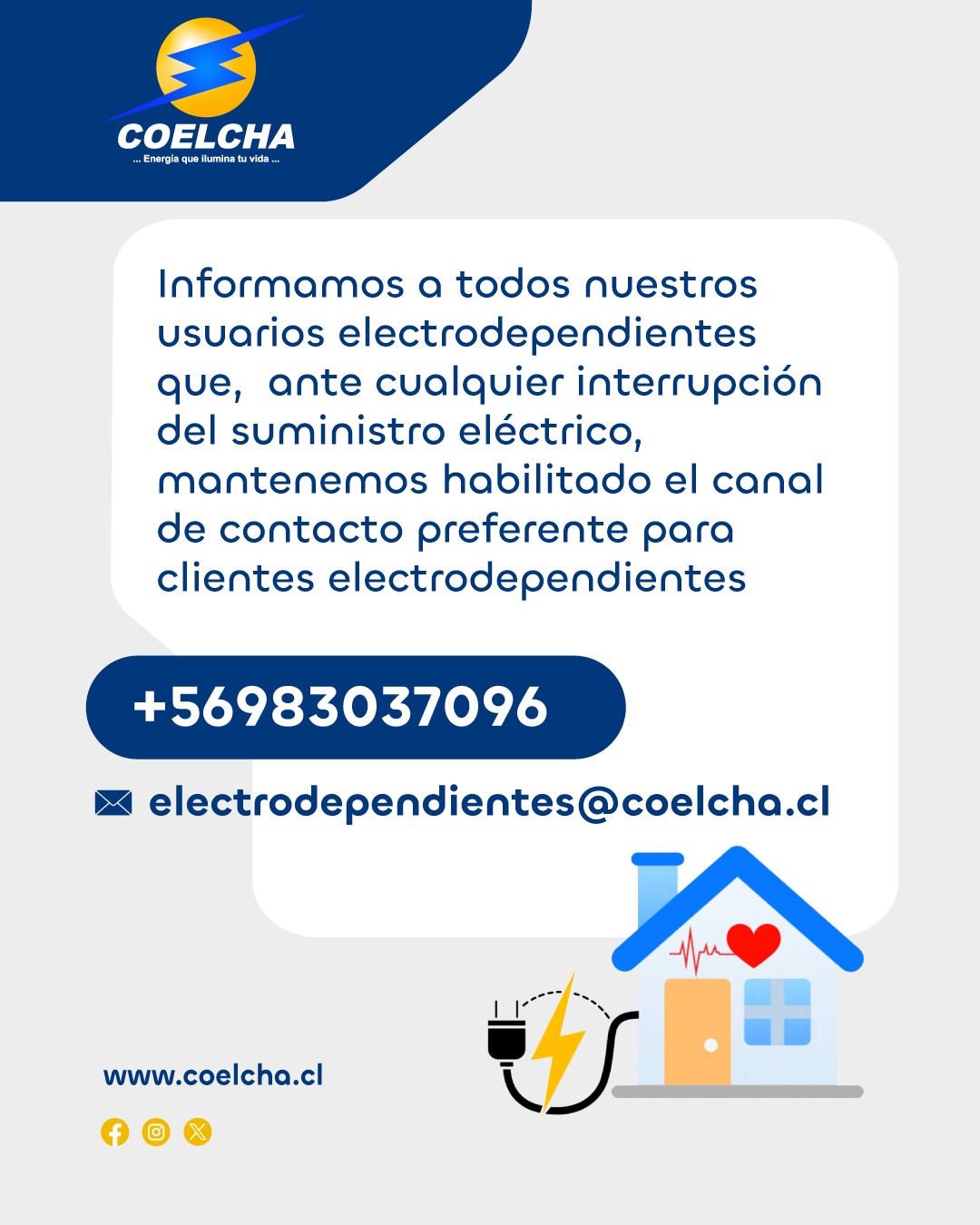 Información Electrodependientes COELCHA